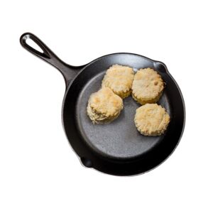 Lodge Pre-Seasoned Cast Iron Durable Non-Stick Round Skillet Pan Black 20.3cm